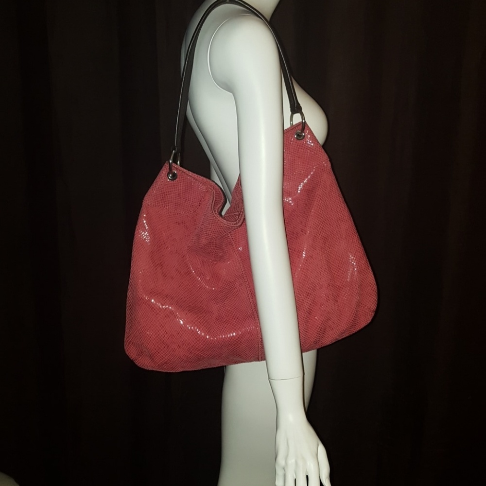 Banana Republic faux snakeskin purse